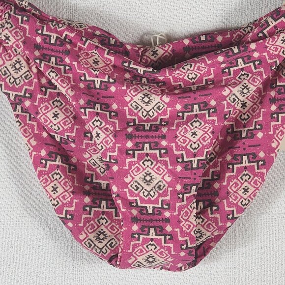 Tori Praver Swimwear Magenta Haze Lined Nylon Span Cheeky Bikini Bottom Size XL - Picture 2 of 16